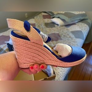 Brand new navy espadrilles